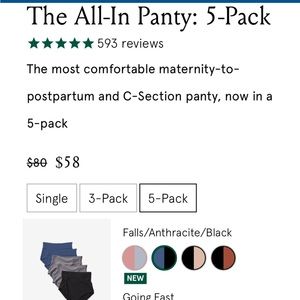 Bodily All-In Panty 5 Pack